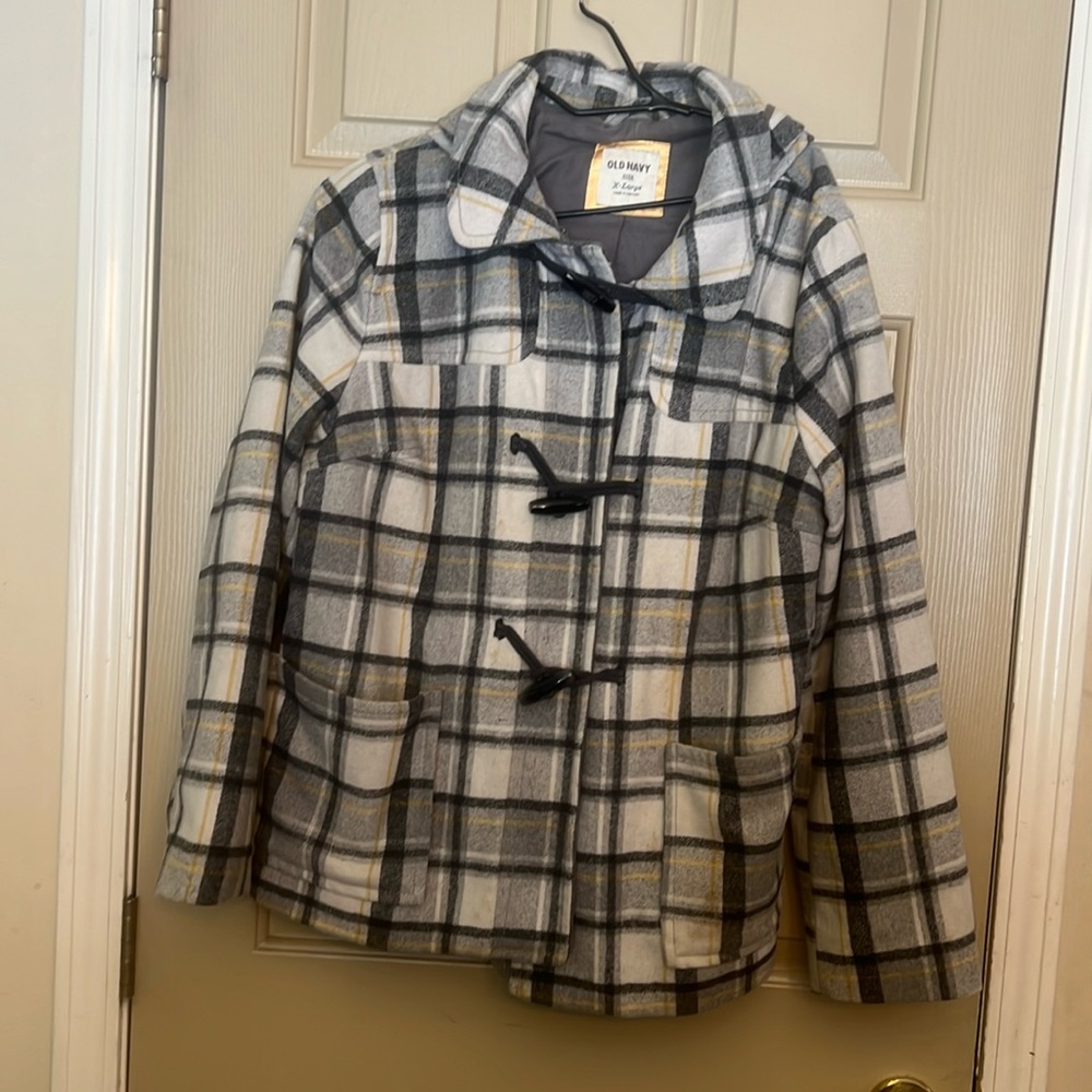 Wool blend jacket.